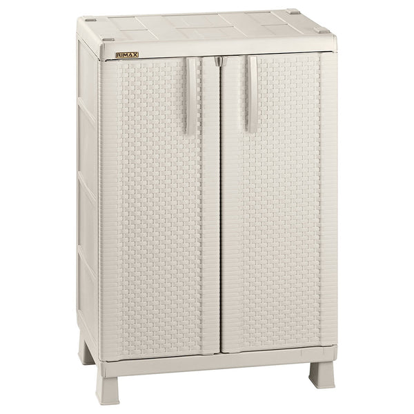 Armario Mediano Apariencia Rattan Taupe