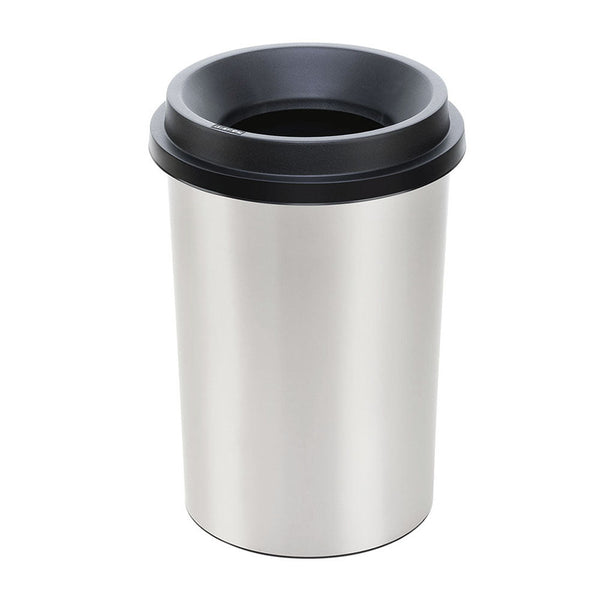Papelera Evo Apariencia Metal 25 L Negro