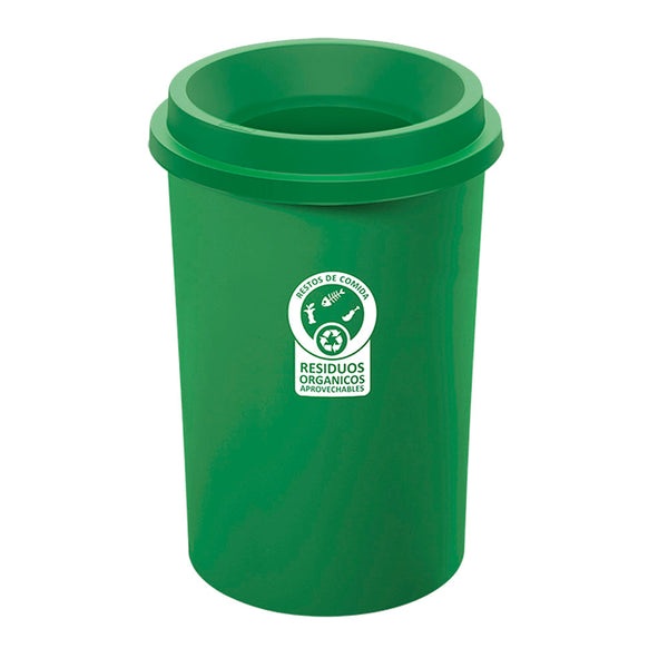 Papelera Evo 50 Litros Manejo Residuos Verde