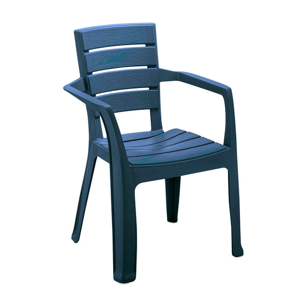Silla Barú con Brazos Azul Petróleo