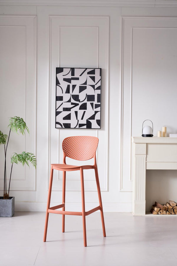 Butaco Alto Rio, Color Terracota, Diseño Moderno