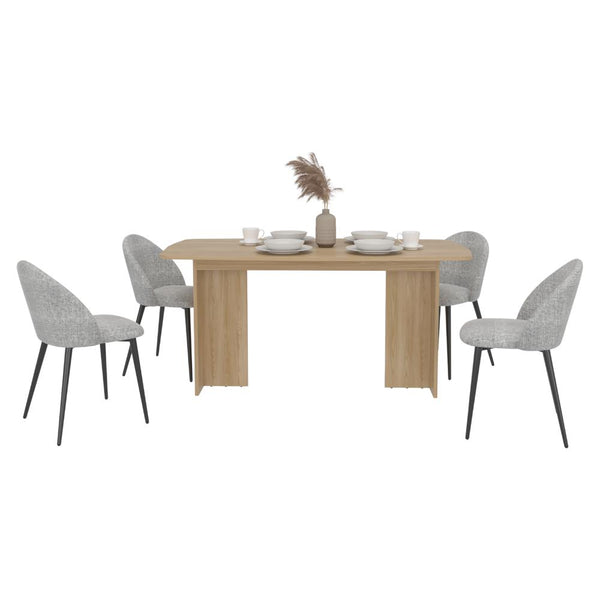 Comedor Bangok, Fresno Europeo, con diseño practico y funcional No incluye Sillas