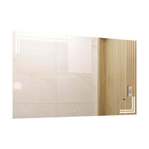 Espejo Iberia led+touch, rectangular condiseño en sandblasting - VIRTUAL MUEBLES