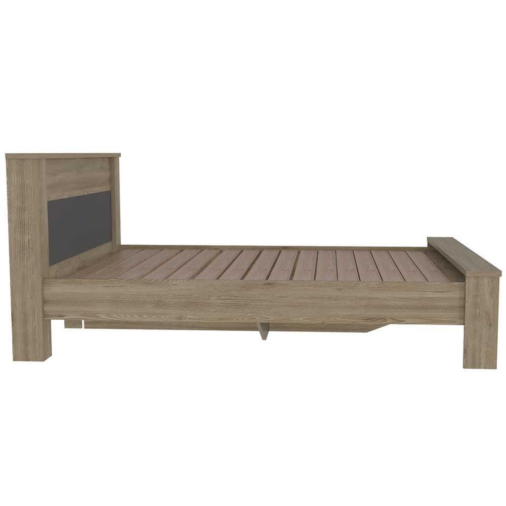 Cama Doble Cantabria color Miel para Habitación.